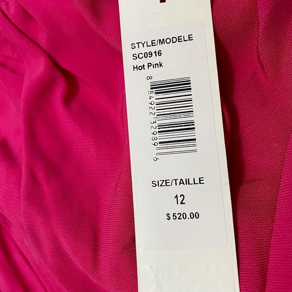 NWT Badgley Mischka strapless with sequin/rhinestone cascade PROM CRUISE GALA - Picture 7 of 16